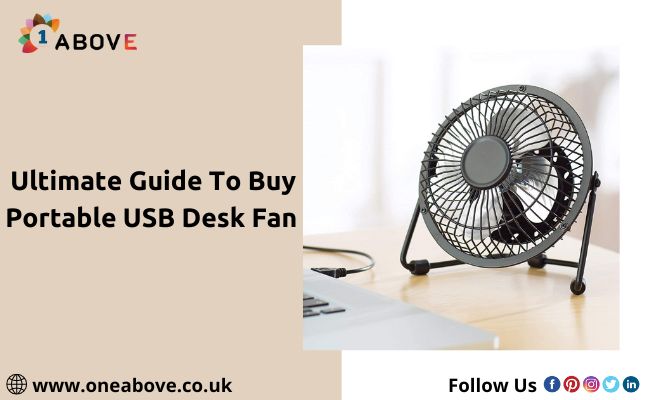 Portable desk fan USB